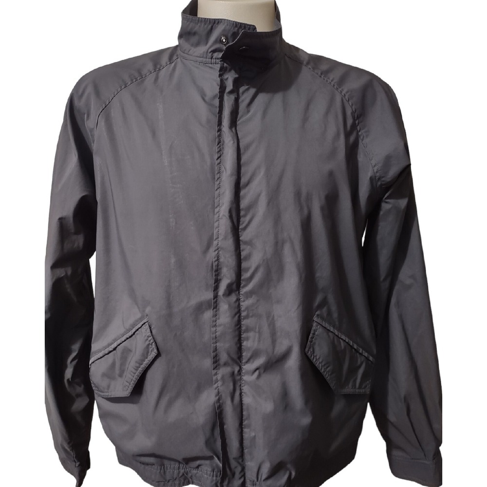 Totes Jacket XL Womens Windbreaker Gray Gorp Core Retro Streetwear Full Zip Coat